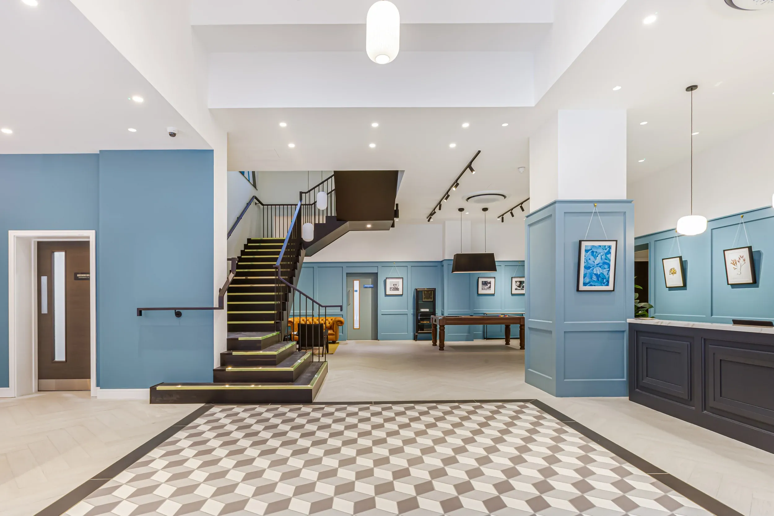 Entrance hall and stairwell at Vonder Shoreditch